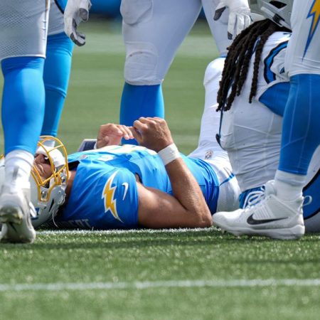 Chargers news: QB Justin Herbert questionable vs. Steelers with a high ankle sprain